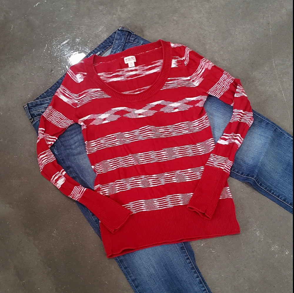 Red and White Sweater